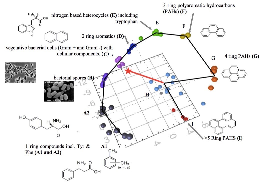 PCA Chemometric Space of Suspicious Powders