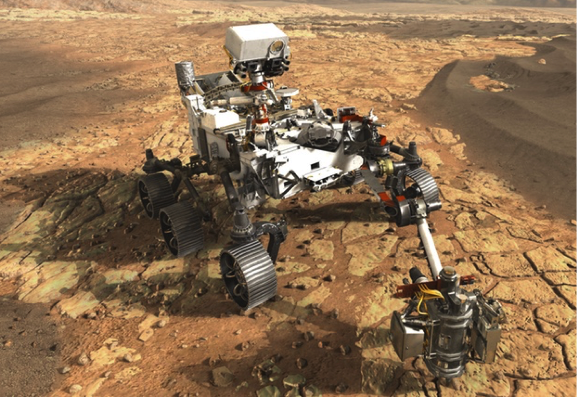 Mars 2020 Rover and SHERLOC